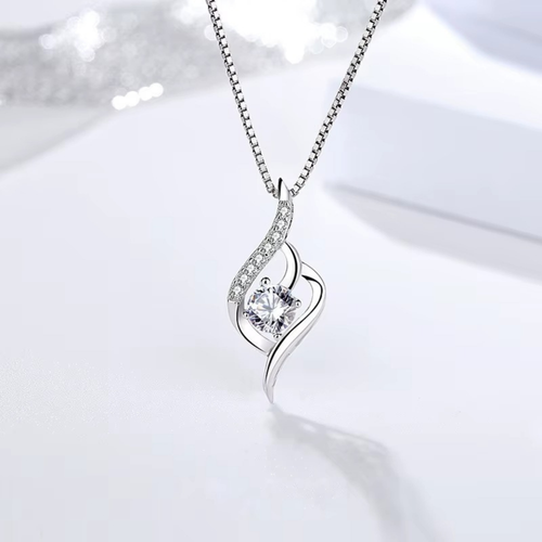 Colar Cristal Aurora - Aço Inox Banhado