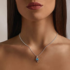 Colar Cristal Aurora - Aço Inox Banhado