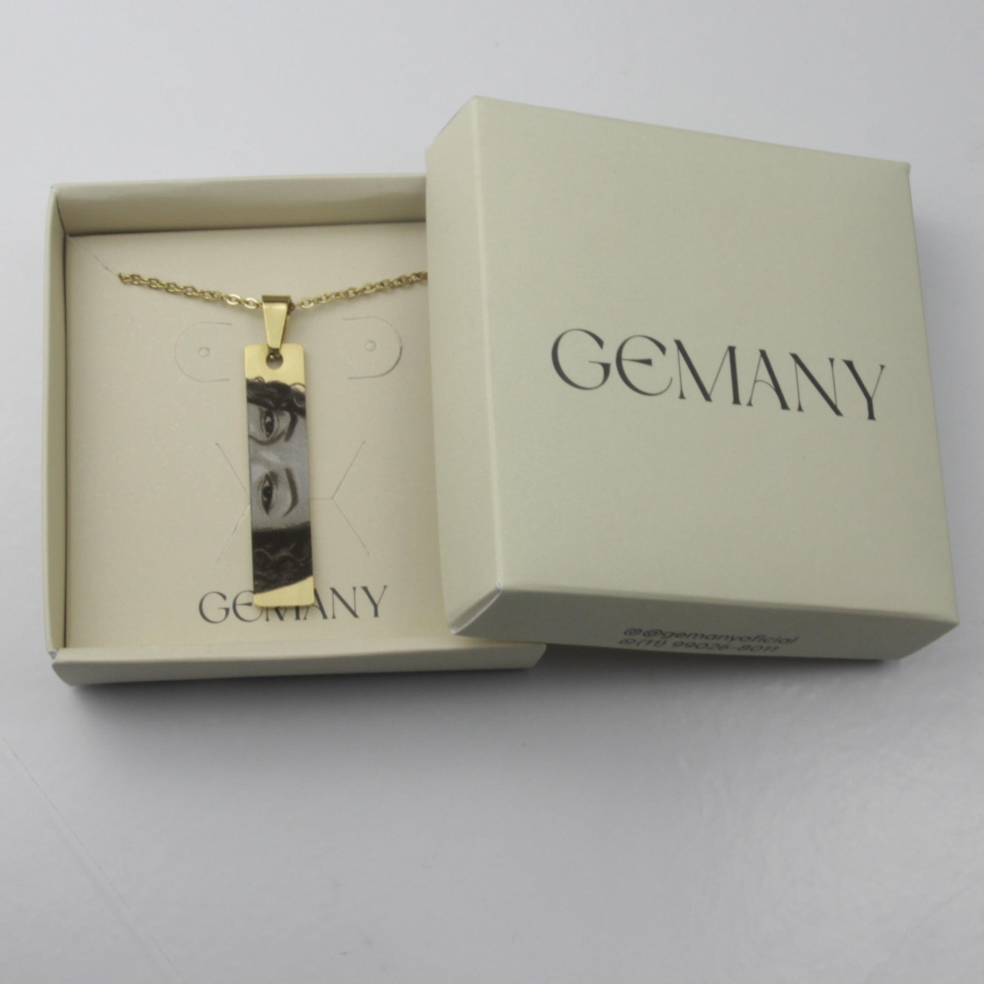 Colar do Olhar Personalizado - Aço Inox Banhado