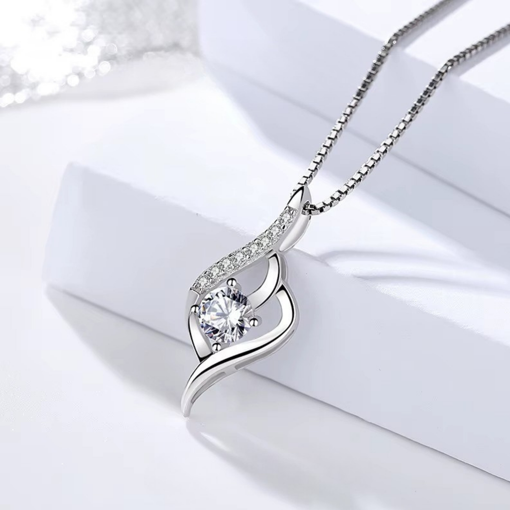 Colar Cristal Aurora - Aço Inox Banhado