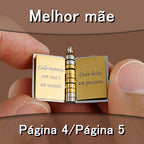 Colar Livro Pingente Melhor Mãe Presente