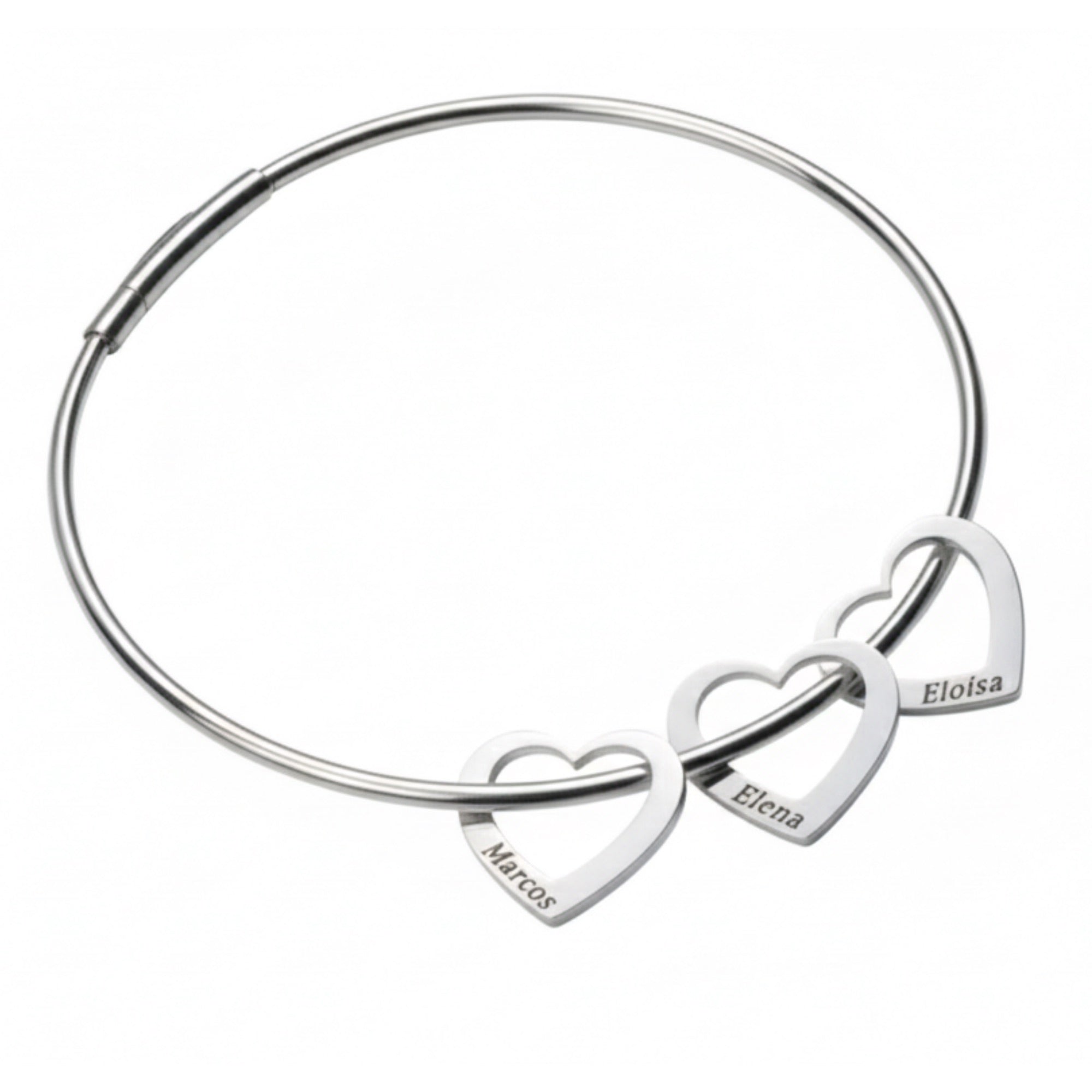 Pulseira Rígida Personalizada - Aço  Inox Banhado