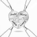 Colar Quebra Cabeça Personalizado - Aço Inox Banhado