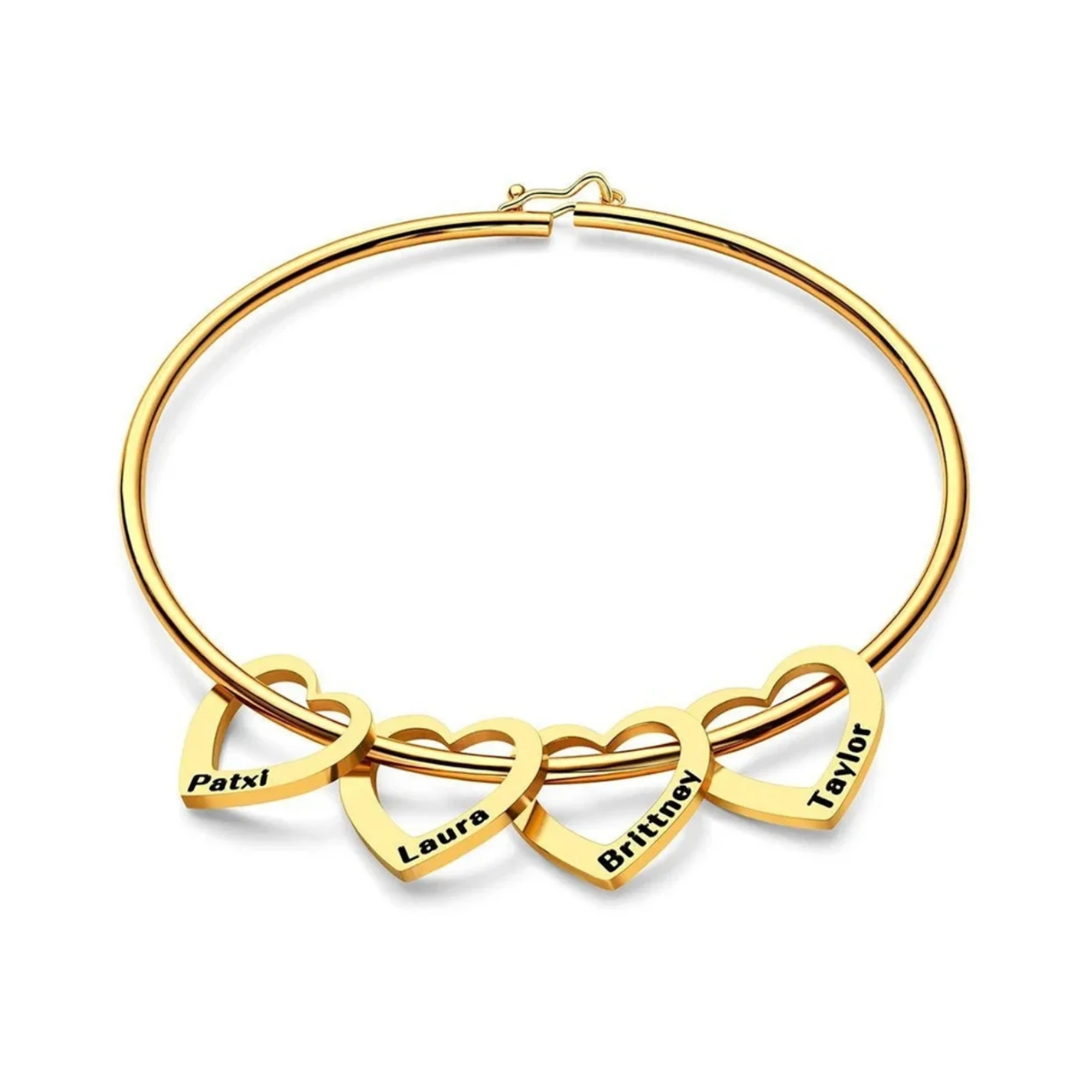 Pulseira Rígida Personalizada - Aço  Inox Banhado