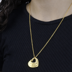 Colar Corações Crescentes Personalizado - Aço Inox Banhado