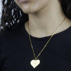 Colar Coração de Mãe Personalizado - Aço Inox Banhado