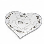 Colar Coração de Mãe Personalizado - Aço Inox Banhado