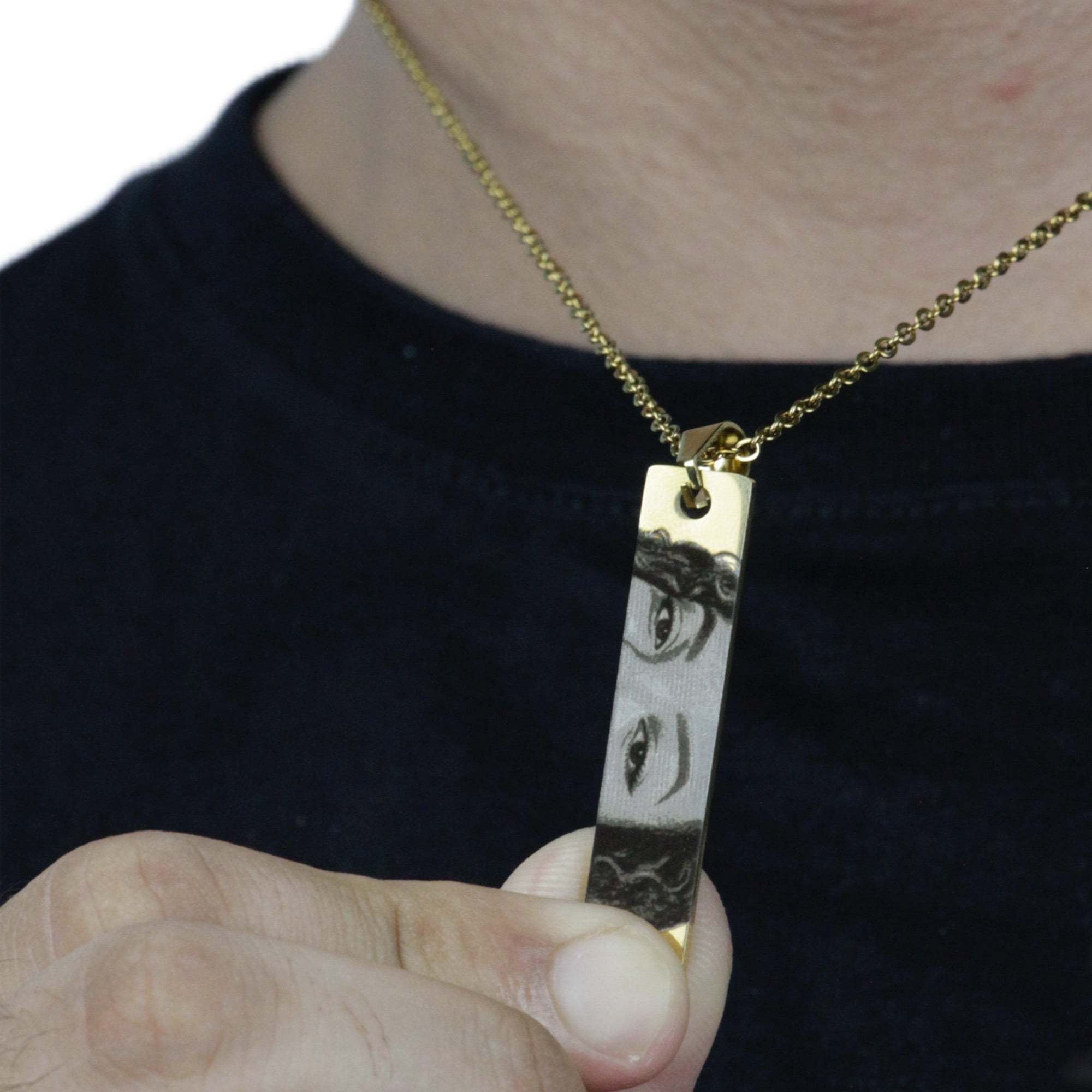 Colar do Olhar Personalizado - Aço Inox Banhado