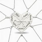 Colar Quebra Cabeça Personalizado - Aço Inox Banhado