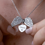 Colar Asas de Anjo Personalizado - Aço Inox Banhado