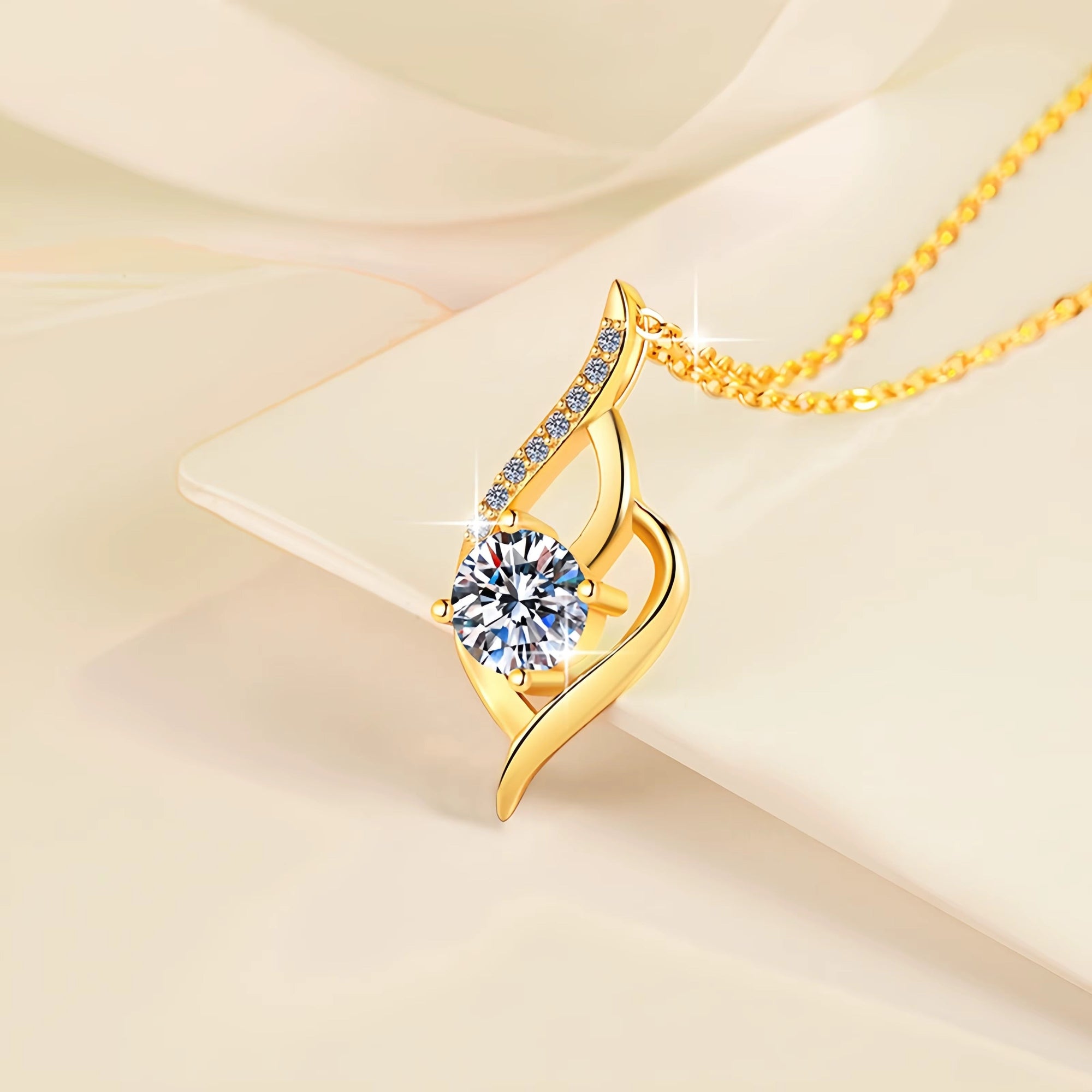 Colar Cristal Aurora - Aço Inox Banhado