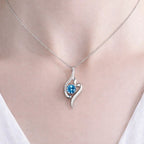 Colar Cristal Aurora - Aço Inox Banhado