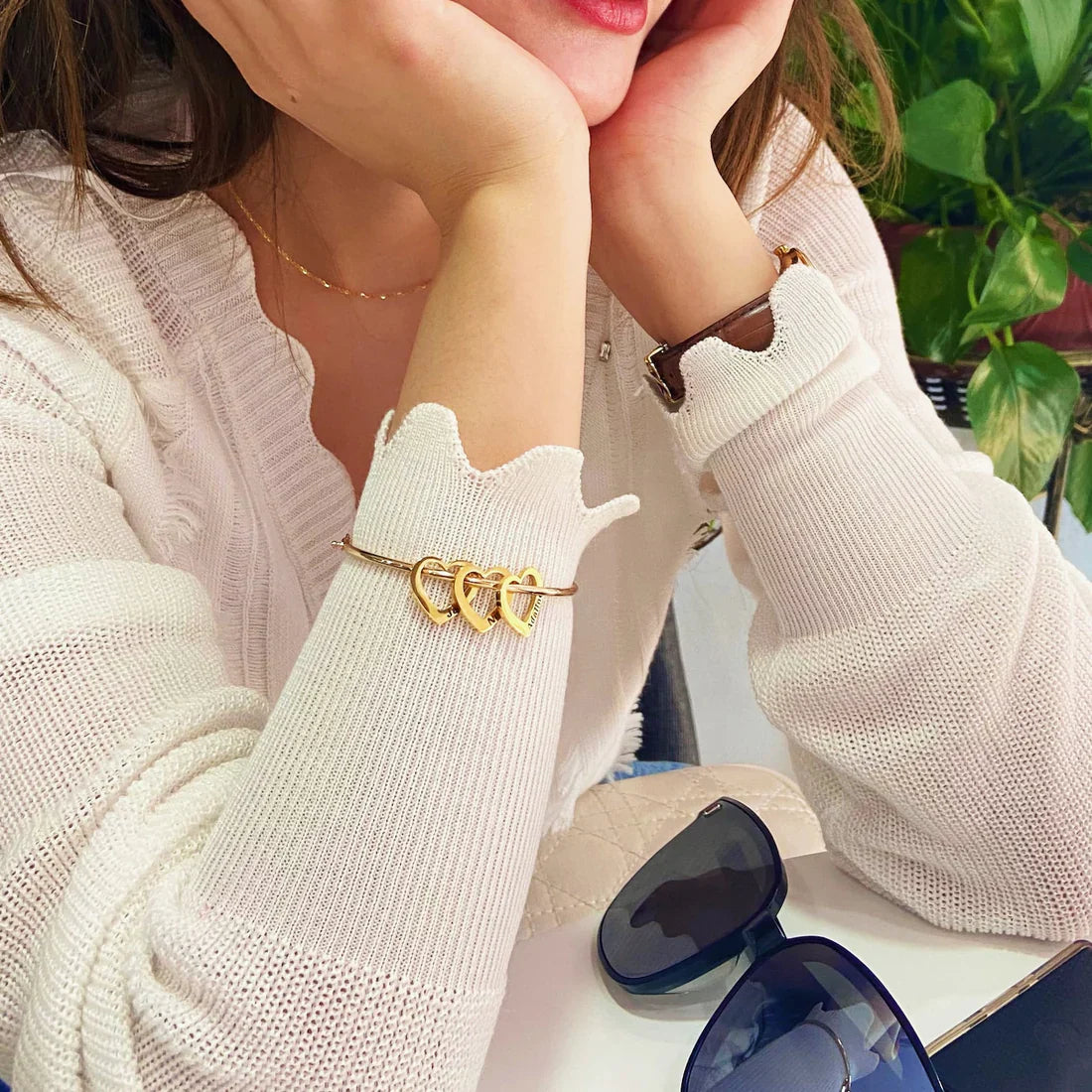 Pulseira Rígida Personalizada - Aço  Inox Banhado