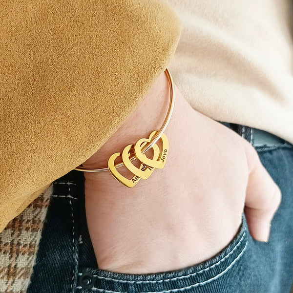 Pulseira Rígida Personalizada - Aço  Inox Banhado