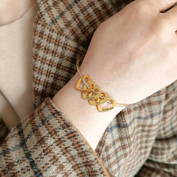 Pulseira Rígida Personalizada - Aço  Inox Banhado