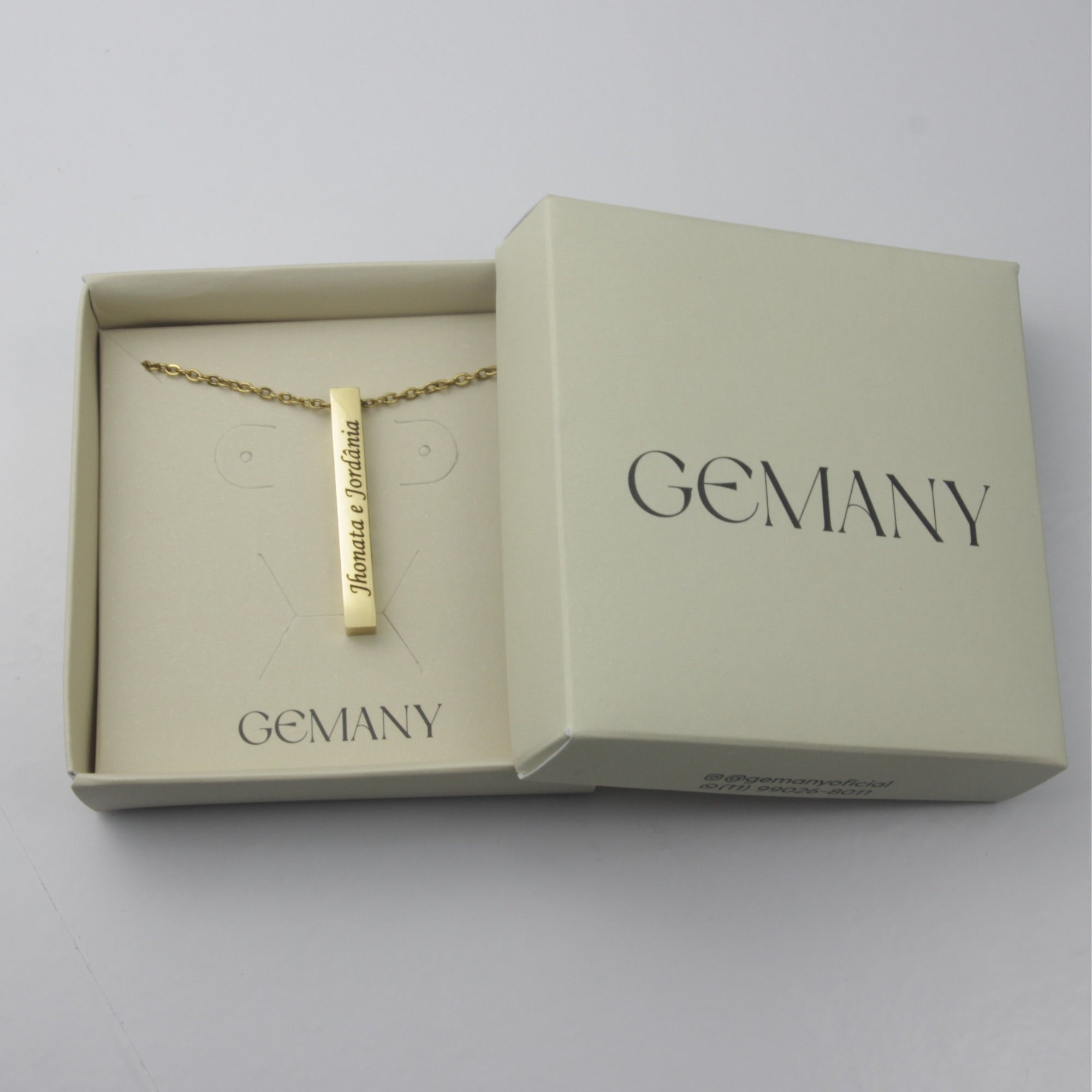 Colar 4d Personalizado - Aço Inox Banhado